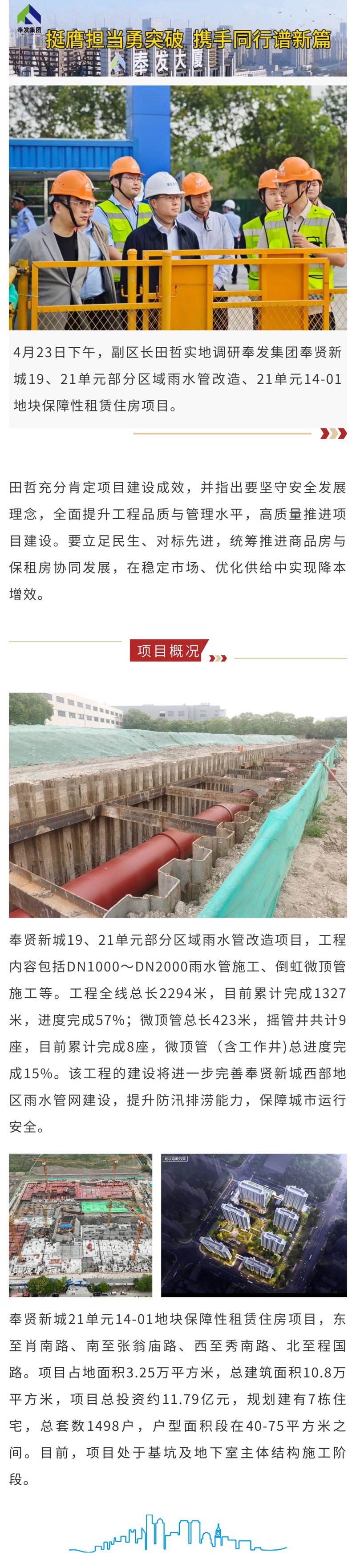 副区长田哲调研集团在建项目