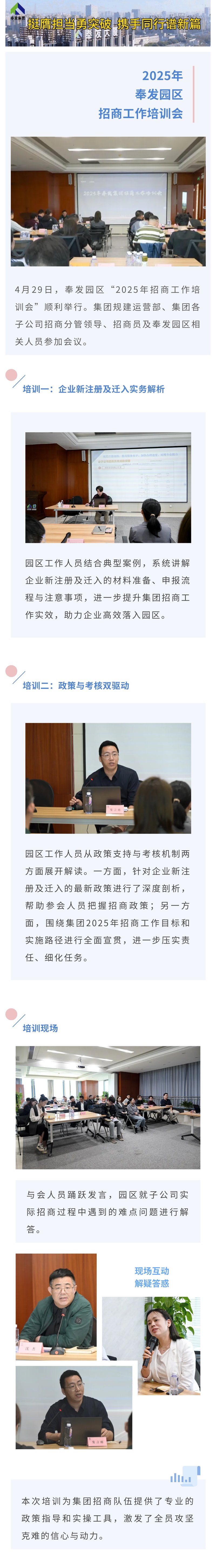 2025年奉发园区招商工作培训会顺利举办